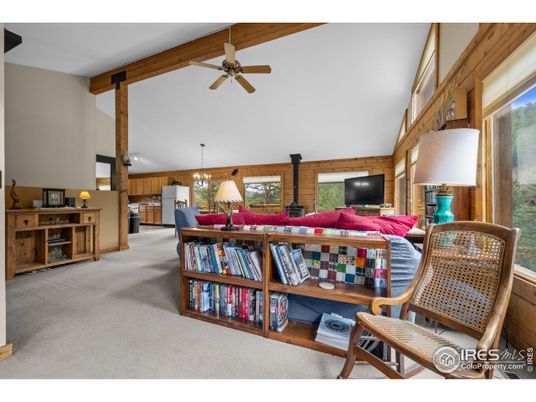 Interior, Kitchen, Living room, Pendant Lights, Wooden Beams