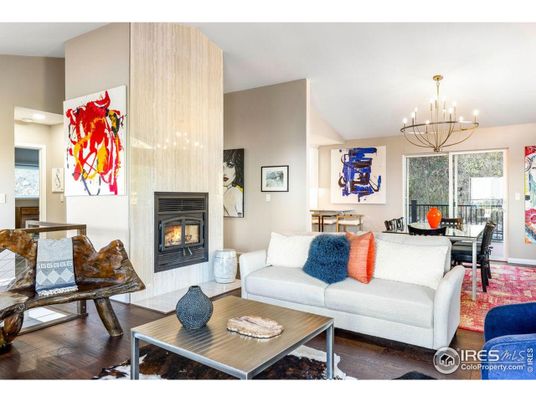 Chandelier, Dining room, Fireplace, Interior, Living room, Wood Texture Flooring