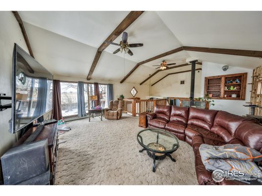 Interior, Living room, Wooden Beams