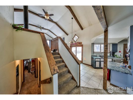 Interior, Kitchen, Pendant Lights, Wooden Beams