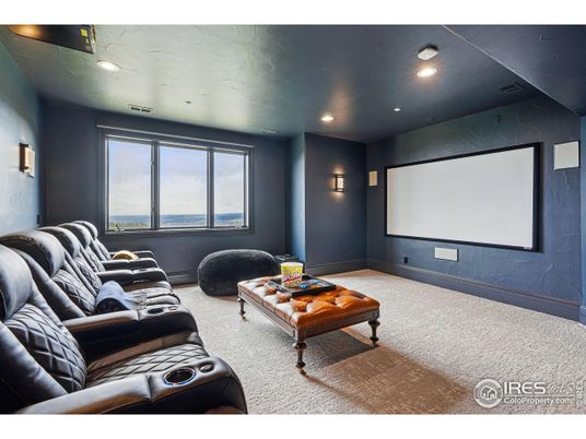 Home Theatre Room, Interior, Projection Screen, Recessed Lighting, Theatre Room