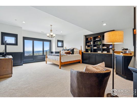 Bedroom, Chandelier, Interior, Recessed Lighting