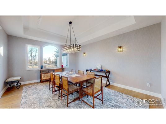 Chandelier, Dining room, Interior, Pendant Lights, Wood Texture Flooring