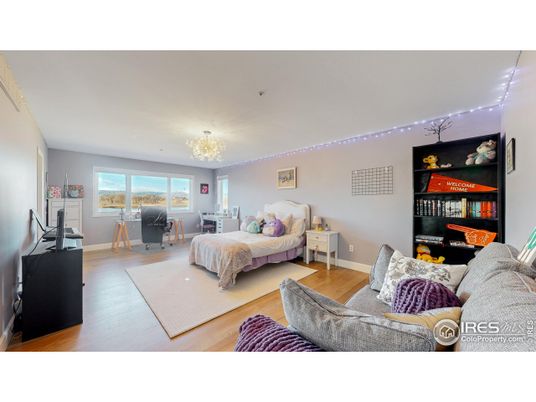 Bedroom, Chandelier, Interior, Living room, Water, Wood Texture Flooring