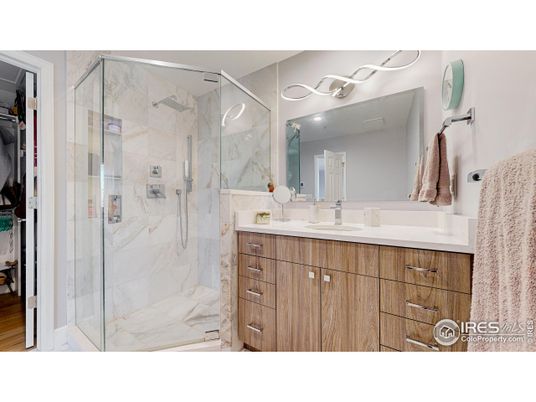 Bathroom, Glass Shower, Interior, Marble Walls
