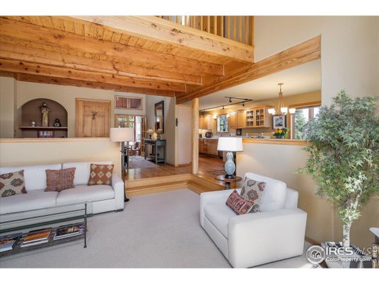 Chandelier, Interior, Living room, Pendant Lights, Wooden Beams, Wooden Ceilings, Wood Texture Flooring