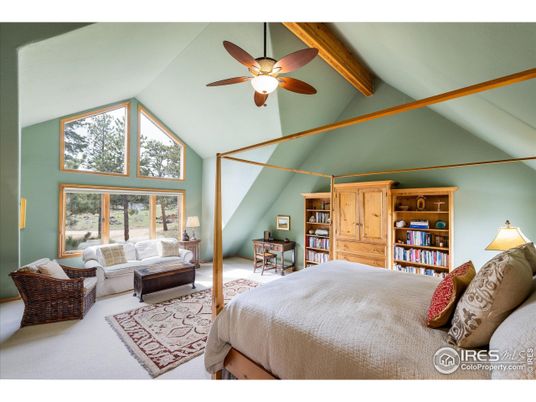Bedroom, Interior, Wooden Beams