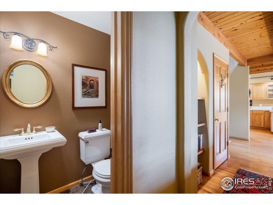 Bathroom, Interior, Wooden Ceilings, Wood Texture Flooring