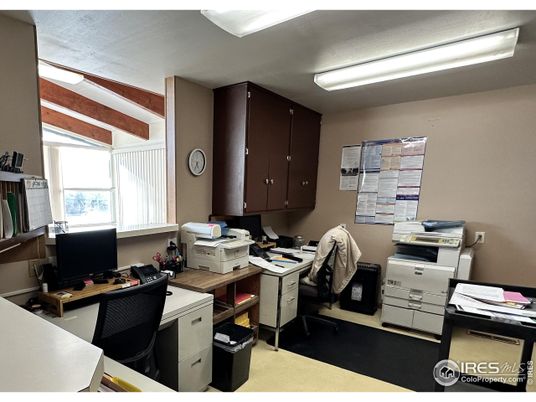 Home Office, Interior, Wooden Beams