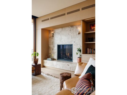 Fireplace, Interior, Stone Walls, Wood Texture Flooring