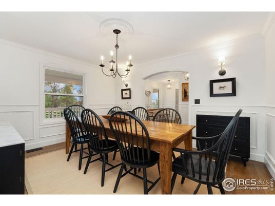Chandelier, Dining room, Interior