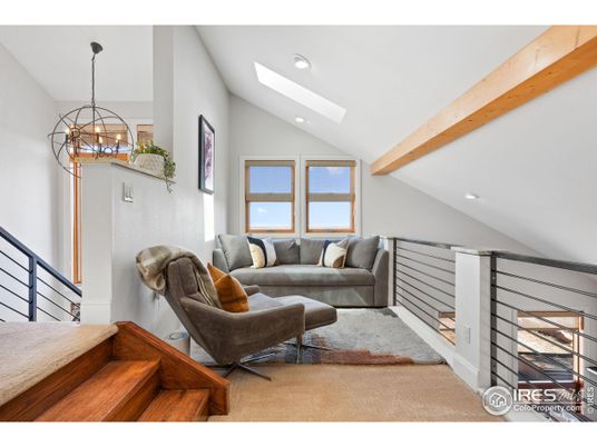 Interior, Living room, Pendant Lights, Recessed Lighting, Wooden Beams