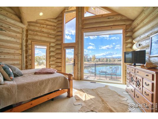 Bedroom, Interior, Recessed Lighting, Water, Wooden Walls