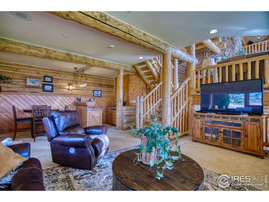 Dining room, Interior, Living room, Recessed Lighting, Wooden Walls