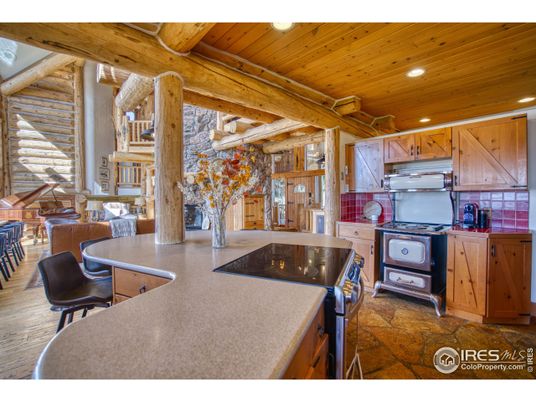 Interior, Kitchen, Recessed Lighting, Wooden Beams, Wooden Ceilings
