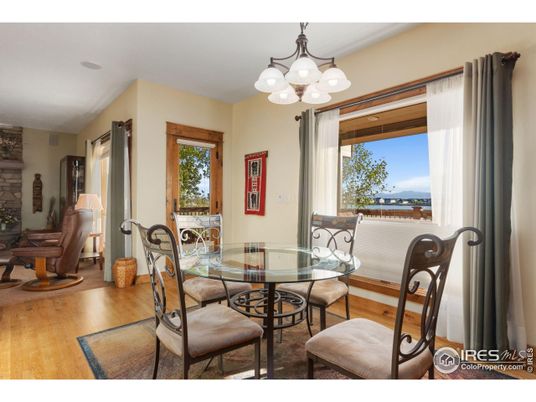 Chandelier, Dining room, Interior, Water, Wood Texture Flooring