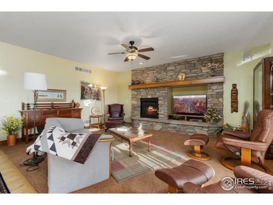 Fireplace, Interior, Living room, Stone Walls