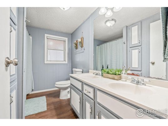 Bathroom, Dual Sink Vanities, Interior, Wood Texture Flooring