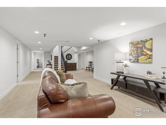Interior, Living room, Recessed Lighting