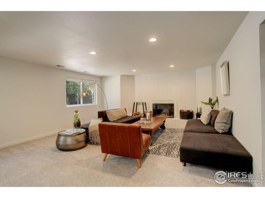 Fireplace, Interior, Living room, Recessed Lighting