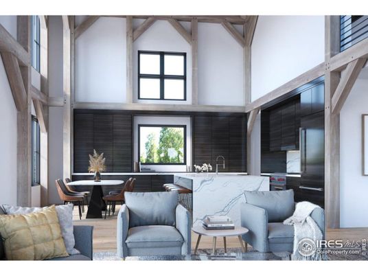Dining room, Interior, Kitchen, Living room, Wood Texture Flooring