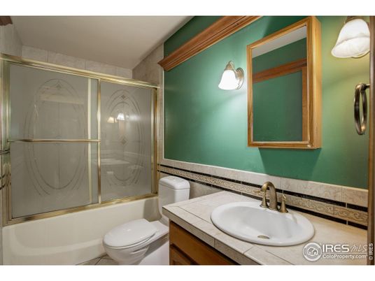 Bathroom, Glass Shower, Interior, Tile Countertops
