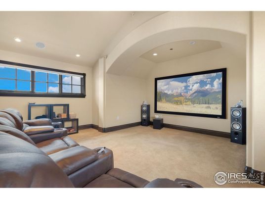 Home Theatre Room, Interior, Projection Screen, Recessed Lighting, Theatre Room