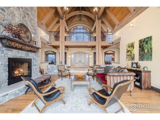 Fireplace, Interior, Living room, Stone Walls, Wooden Beams, Wooden Ceilings, Wood Texture Flooring