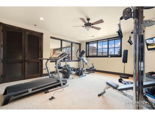 Fitness Equipment, Interior, Recessed Lighting
