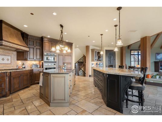 Chandelier, Interior, Kitchen, Pendant Lights, Recessed Lighting, Stainless Steel Appliances