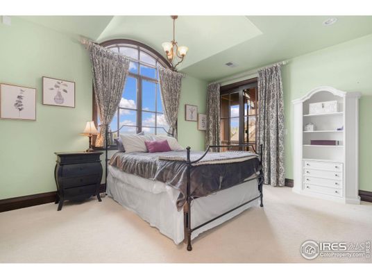 Bedroom, Chandelier, Interior, Recessed Lighting