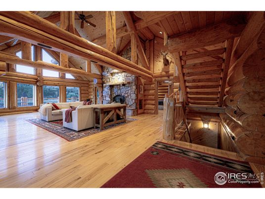Fireplace, Interior, Living room, Stone Walls, Wooden Beams, Wooden Ceilings, Wood Texture Flooring, Wooden Walls