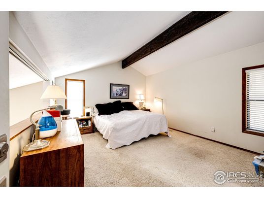 Bedroom, Interior, Wooden Beams