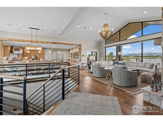 Chandelier, Dining room, Interior, Kitchen, Living room, Pendant Lights, Recessed Lighting, Wood Texture Flooring
