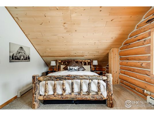 Bedroom, Interior, Wooden Ceilings, Wooden Walls