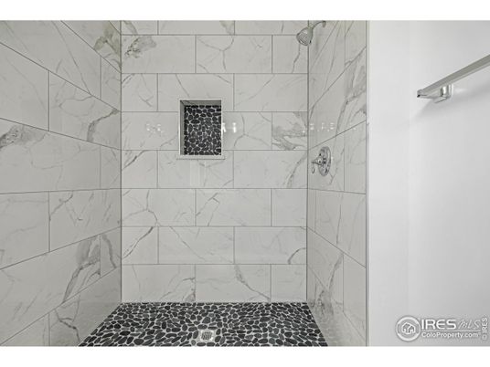 Bathroom, Glass Shower, Interior, Marble Walls