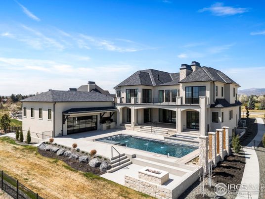 Attached, Exterior, Facade, Pool, Solar Panels, French Provincial