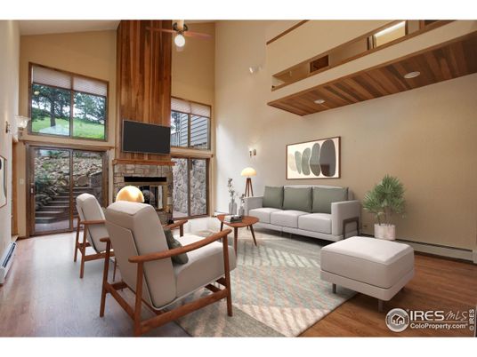 Fireplace, Interior, Living room, Wood Texture Flooring