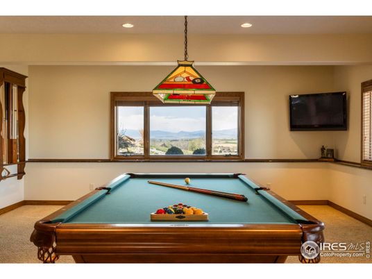 Billiard Table, Game Room, Interior, Pendant Lights, Recessed Lighting