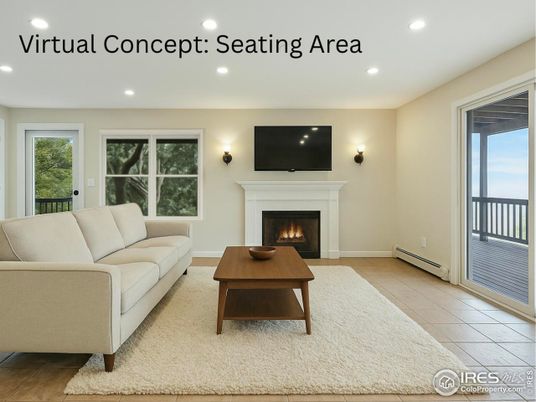 Fireplace, Interior, Living room, Recessed Lighting