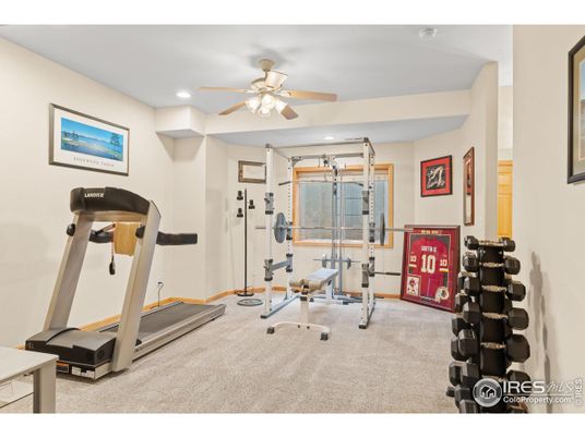 Fitness Equipment, Interior, Recessed Lighting