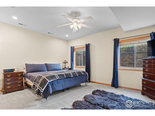 Bedroom, Interior, Recessed Lighting