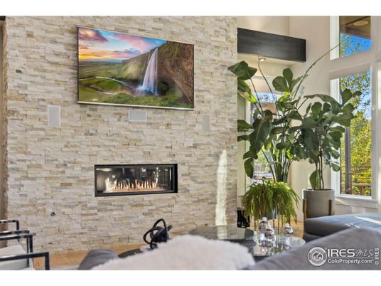 Fireplace, Interior, Stone Walls