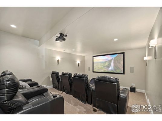 Home Theatre Room, Interior, Projection Screen, Recessed Lighting, Theatre Room