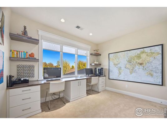 Home Office, Interior, Recessed Lighting