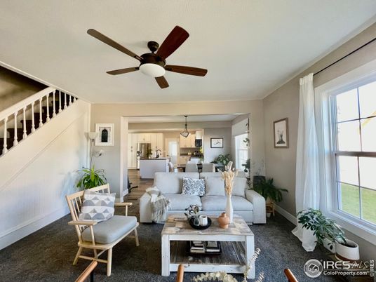 Dining room, Interior, Kitchen, Living room, Pendant Lights, Wood Texture Flooring