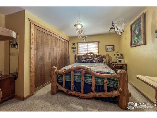 Bedroom, Chandelier, Interior