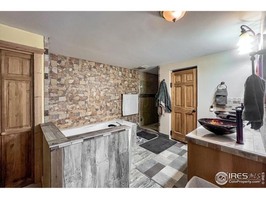 Bathroom, Interior, Stone Walls