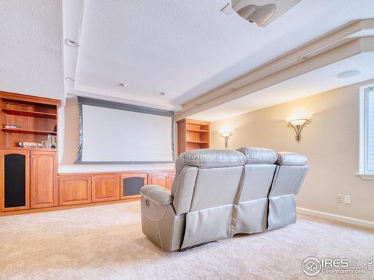 Home Theatre Room, Interior, Projection Screen, Recessed Lighting, Theatre Room