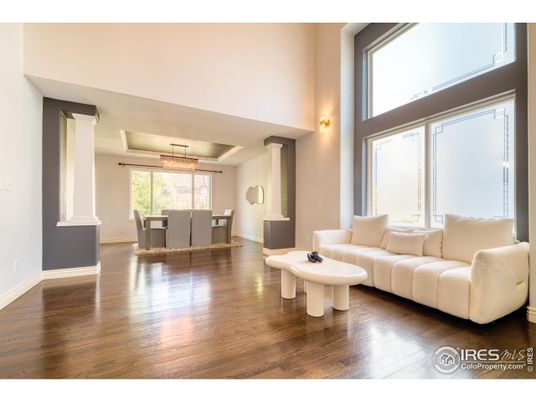Dining room, Interior, Living room, Pendant Lights, Wood Texture Flooring